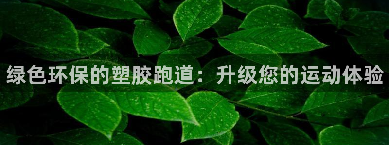 谈球吧中国官方网站:绿色环保的塑胶跑道:升级您的运动体验